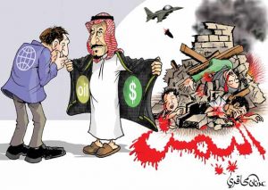 حال اليمن بريشة الفنان عدنان المحاقري