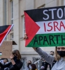 تظاهرة في مدينة أمريكية تنديدا بالعدوان الصهيوني على الشعب الفلسطيني