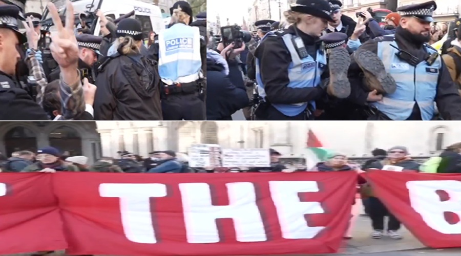 اعتقالات واسعة تطال متظاهرين من أعضاء “فلسطين أكشن” أمام محكمة في لندن